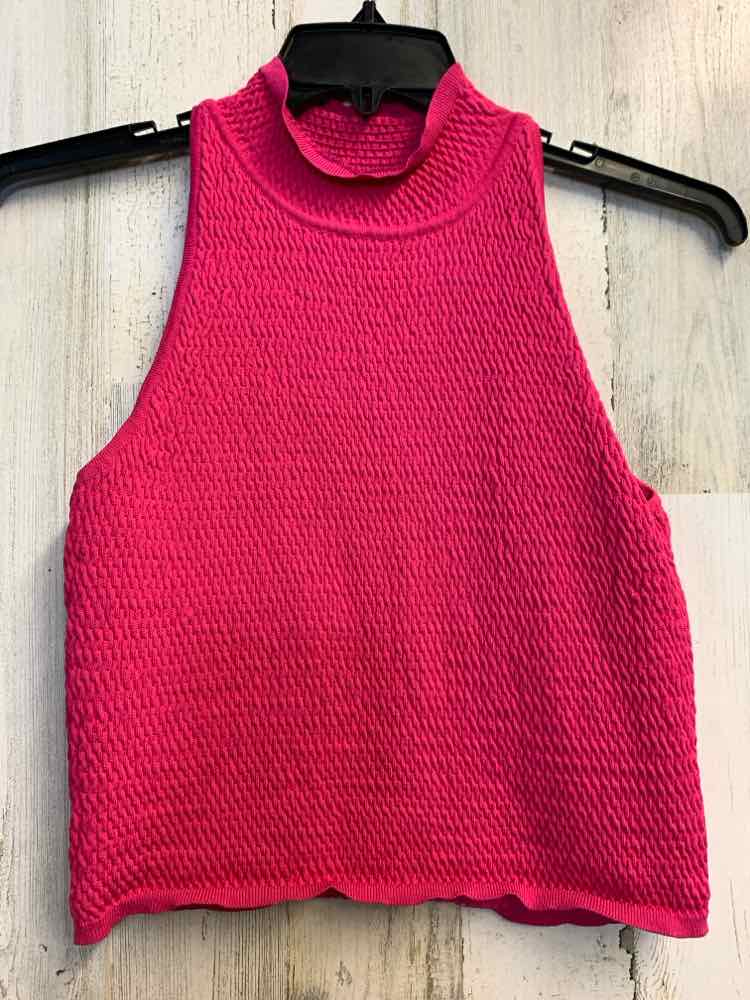 PRE-OWNED MITTOSHOP Tops Size L MAGENTA SLEEVELESS TOP