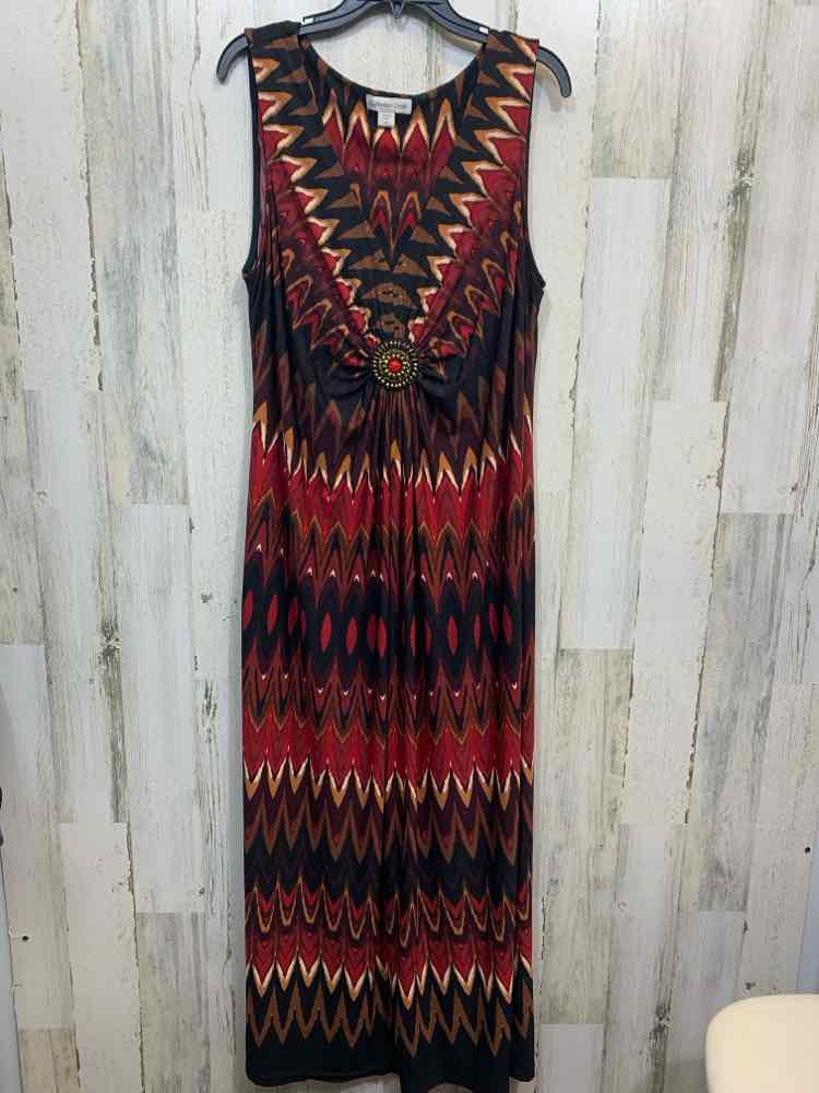 PRE-OWNED COLDWATER CREEK Dresses and Skirts Size 10 BURG/BRN/WINE TRIBAL Dress/ – Out of the Box Consignment