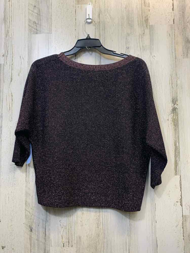PRE-OWNED I.N STUDIO Tops Size PL BLK/ 3/4 SLEEVE TOP/CROPPED/ RIBBED W/SCOOP NE
