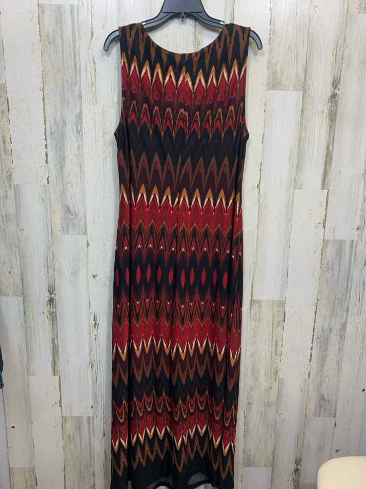 PRE-OWNED COLDWATER CREEK Dresses and Skirts Size 10 BURG/BRN/WINE TRIBAL Dress/