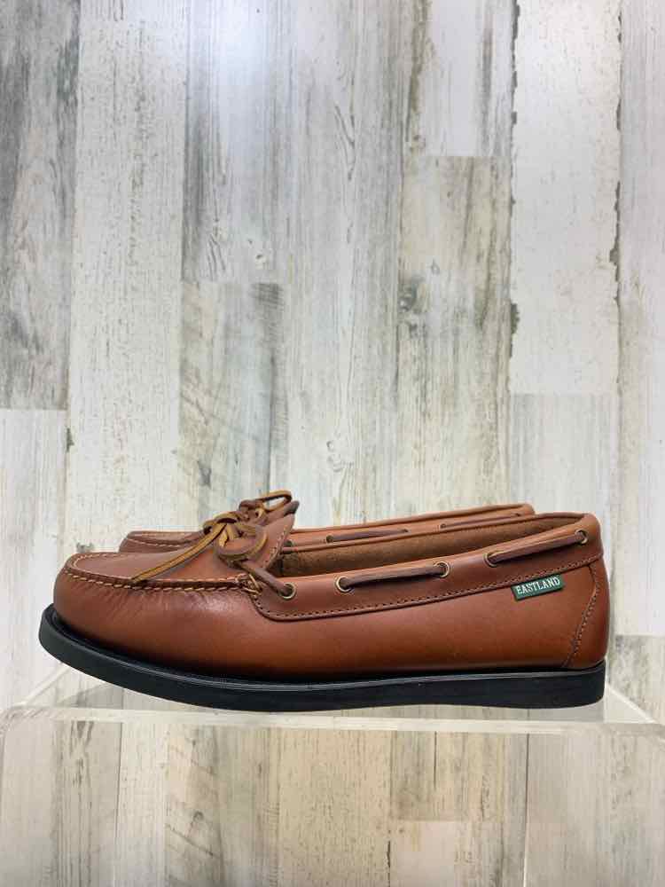 NWT EASTLAND SHOES Shoe Size 11 Brown Leather Shoes/LOAFER TIE STRING