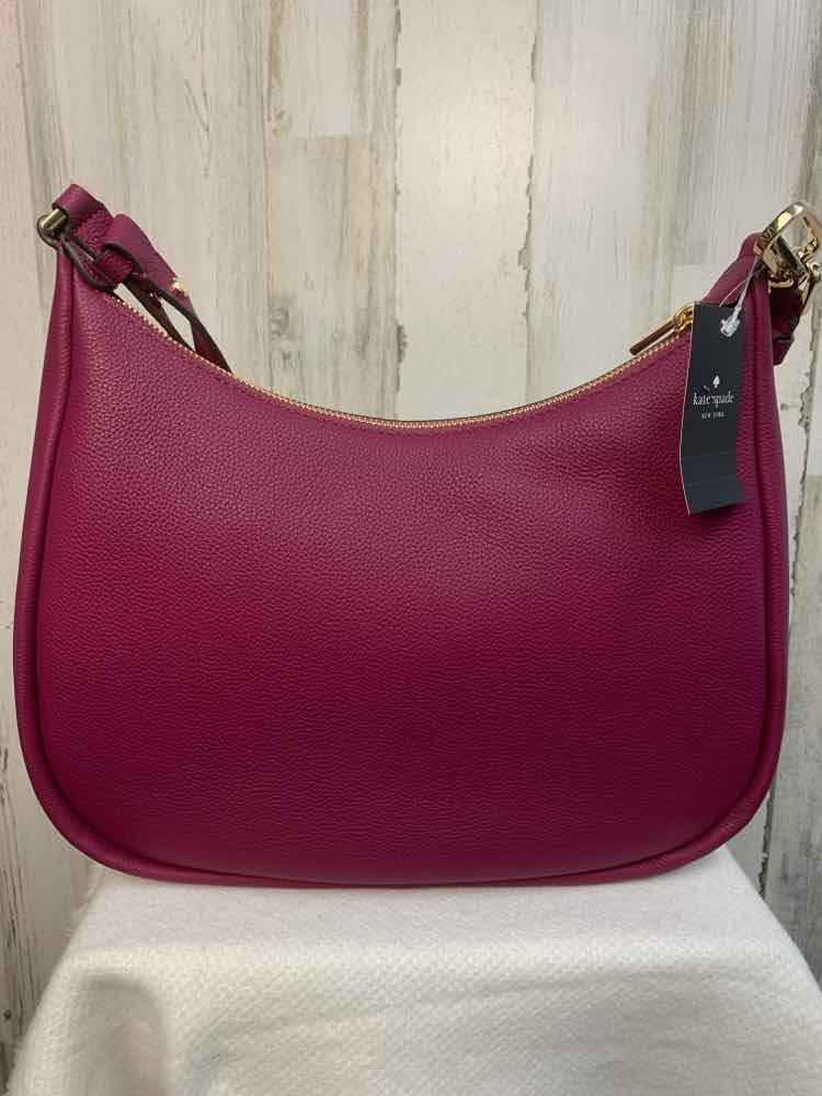 KATE SPADE Designer Handbags DARK RASBERRY/SHOULDER/CROSS BODY INTERCHANGEABLE