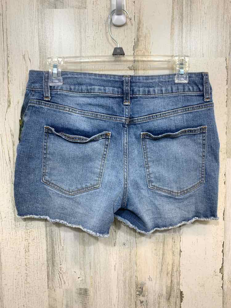 PRE-OWNED Size 8 MAURICE BOTTOMS LIGHT BLU Shorts/DISTRESSED ENDS