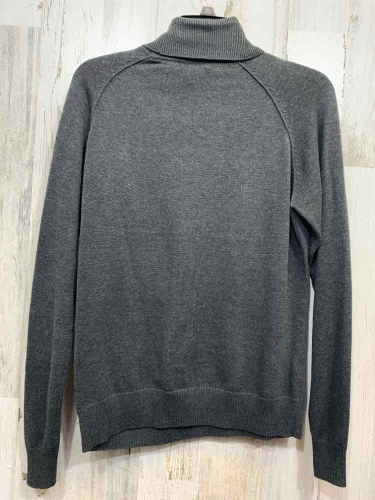 PRE-OWNED JEANNE PIERRE Tops Size M DARK GRAY Solid LONGSLEEVE Turtleneck