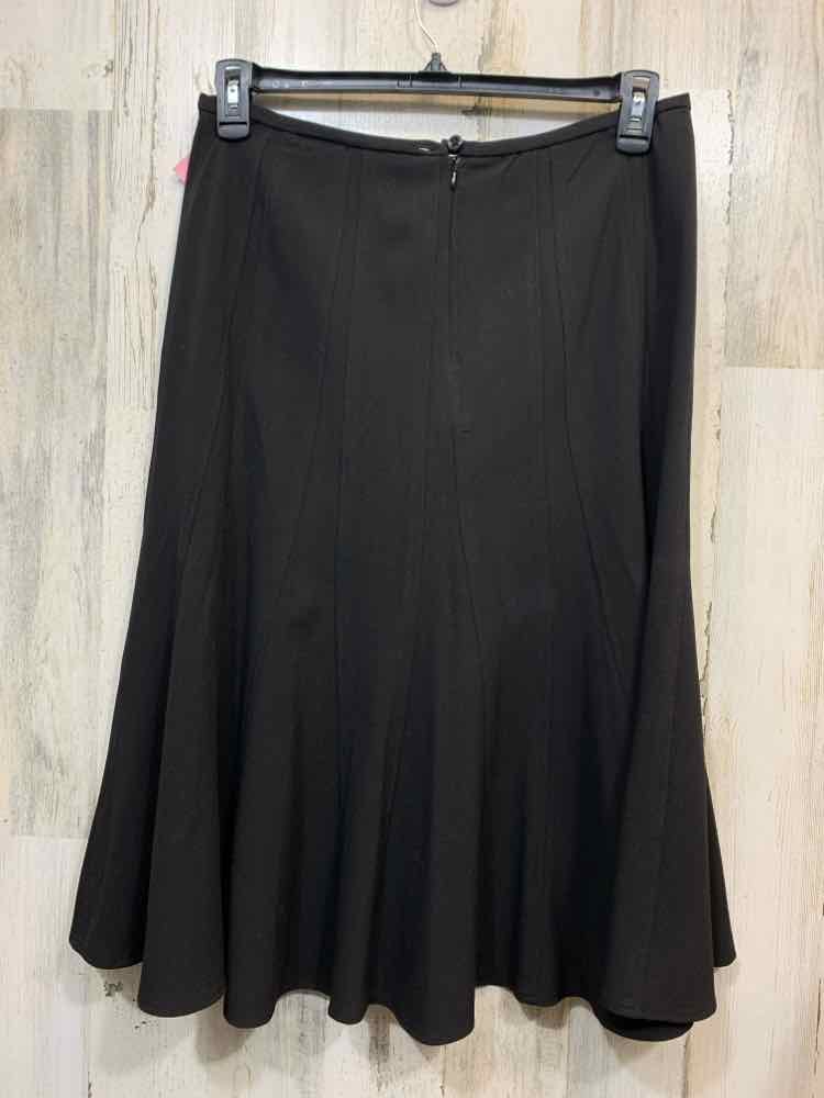 PRE-OWNED LARRY LEVINE BOTTOMS Size 10 MIDI Skirt/STRETCH A-LINE