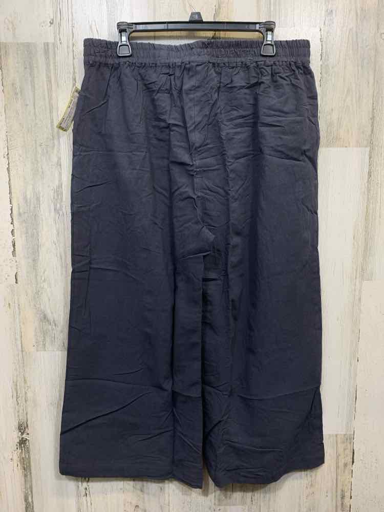 PRE-OWNED Size XL BOTTOMS PASTEL GREEN Solid WIDE LEG Pants/PASTEL GREEN WIDE LE