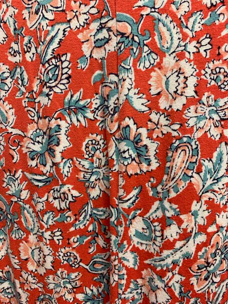 PRE-OWNED OLD NAVY Dresses and Skirts Size S ORANGE/WHITE/AQUA Floral Dress/FLOR