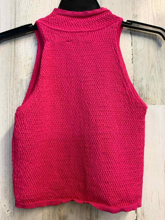 PRE-OWNED MITTOSHOP Tops Size L MAGENTA SLEEVELESS TOP