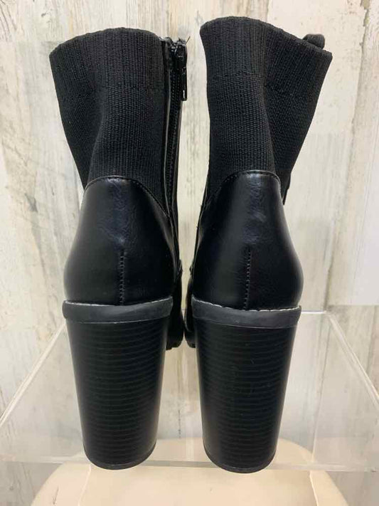 NWT BCBG SHOES Shoe Size 11 Black BLOCK HEEL Shoes/BLACK ANKLE BOOTIE W/ BLOCK H