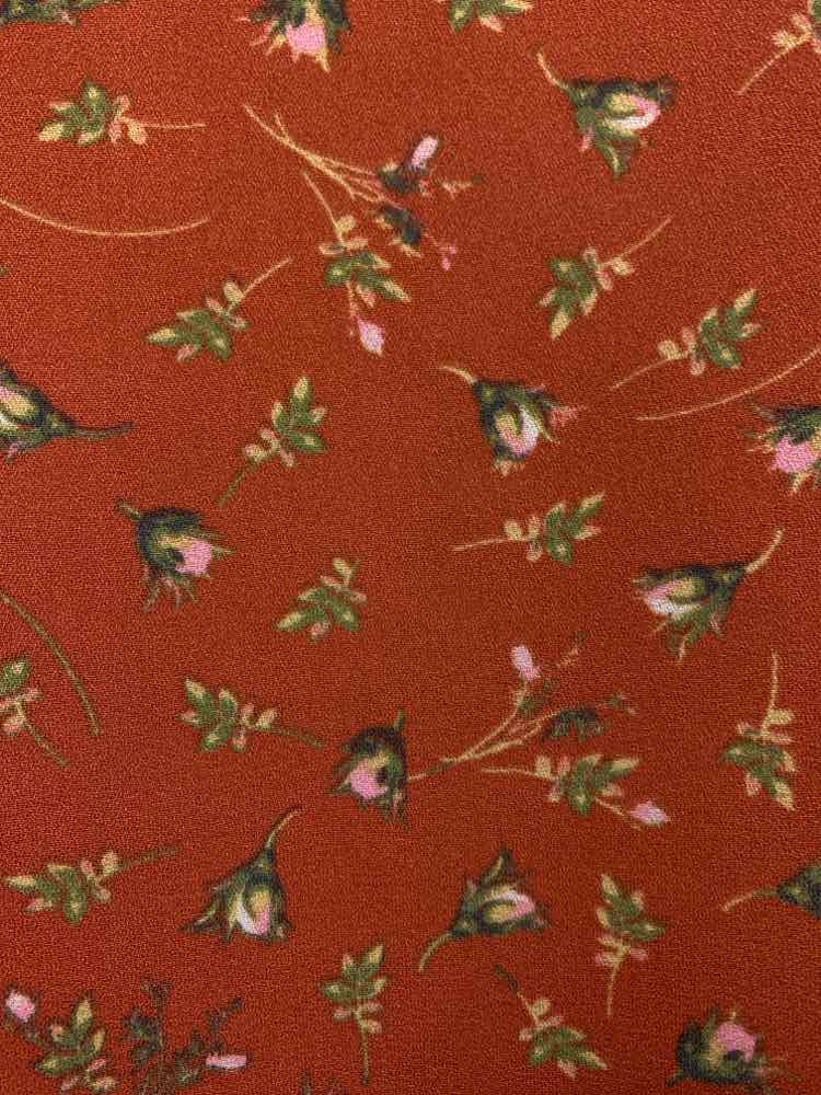 LAUREN CONRAD Tops Size XL RUST/PEACH ROSEBUD 3/4 LENGTH TOP