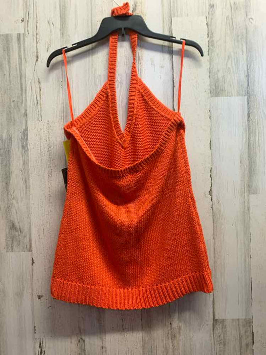 NWT Ralph Lauren Tops Size XL Orange KNIT HALTER Shirt/ORANGE KNIT HALTER TOP/OR