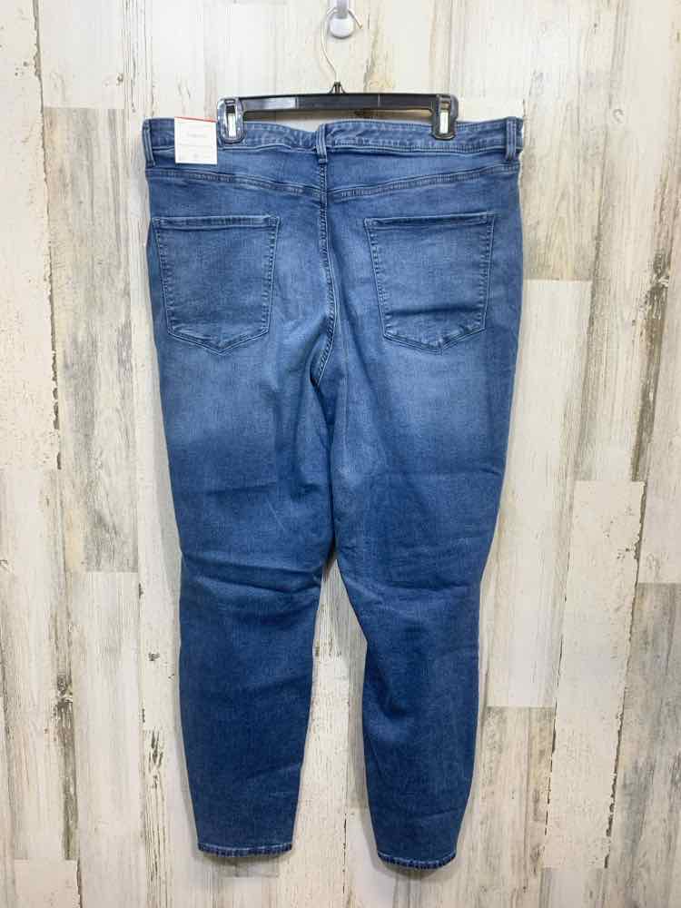 NWT Size 18 TALBOTS BOTTOMS DARK BLUE Denim DENIM DENIM JEGGING Jeans/DARK BLUE