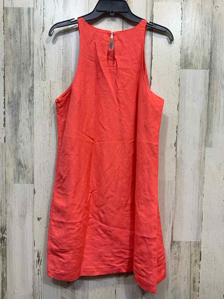 PRE-OWNED ON 34TH Dresses and Skirts Size M CORAL Solid TENT Dress/HIGH NECK COR