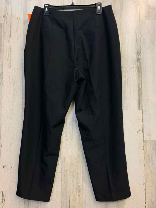 PRE-OWNED Size 14 INC BOTTOMS Black Solid PANTS Pants/BLACK BUISNESS PANTS W/ 2