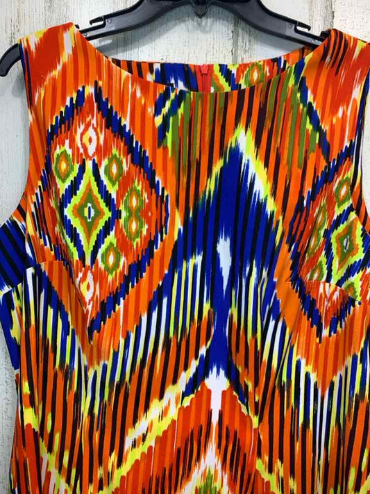 PRE-OWNED ALYX Dresses and Skirts Size 18 Multi-Color ABSTRACT SHEATH Dress/SLEE