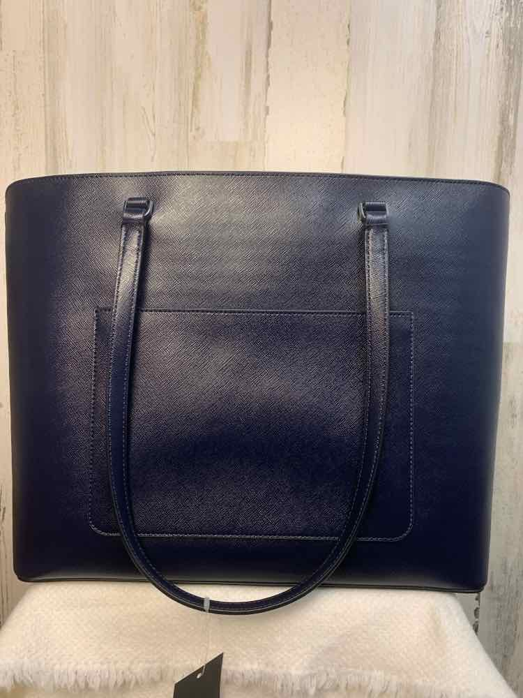 KATE SPADE Designer Handbags Navy/FLOWER TASSELS/BACK POCKER LGE TOTE