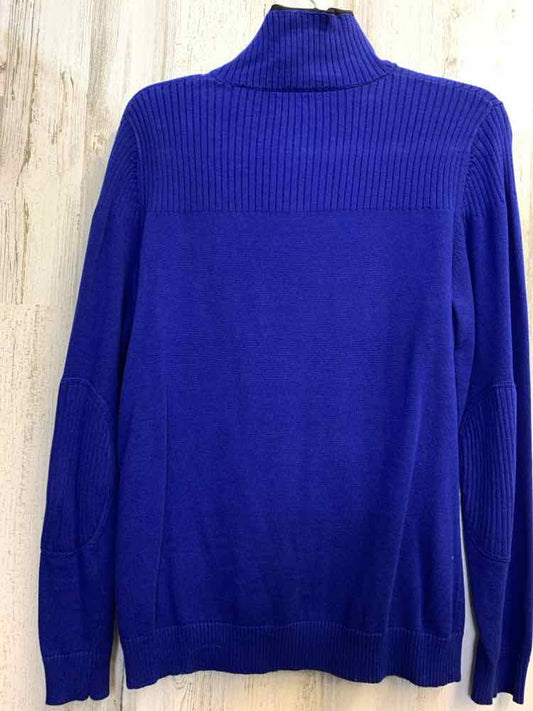PRE-OWNED Ralph Lauren Tops Size XL ROYAL BLU PRINT LONG SLEEVES Sweater
