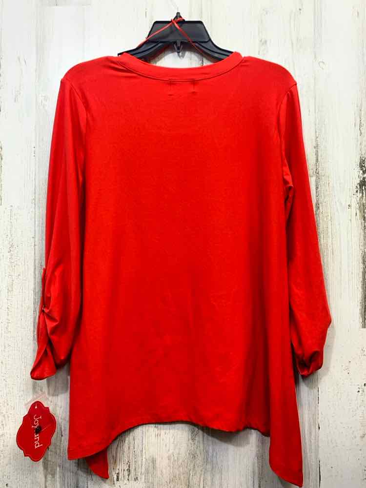 NWT JOYLAND Holiday Size M Red LONGSLEEVE TOP