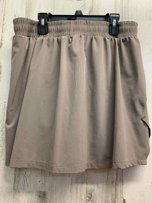 PRE-OWNED ALL IN MOTION BOTTOMS M Taupe Solid ACTIVEWEAR Activewear Bottom/TAUPE