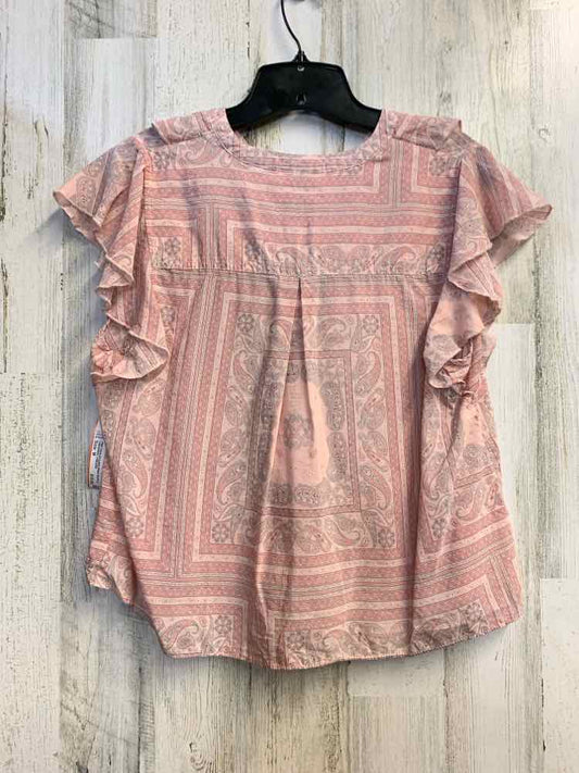 NWT UNIVERSAL THREADS Tops Size M Pink Paisley CAP SLEEVE TOP