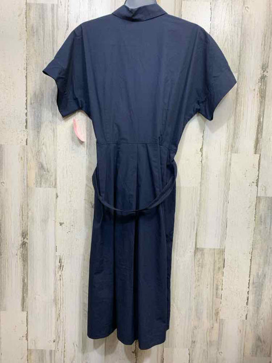 PRE-OWNED TALBOTS Dresses and Skirts Size 10 Navy Solid SHIRT DRESS Dress/NAVY S