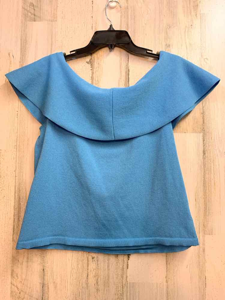 PRE-OWNED ANN TAYLOR Tops Size XL SKY BLUE SHORT SLEEVES TOP