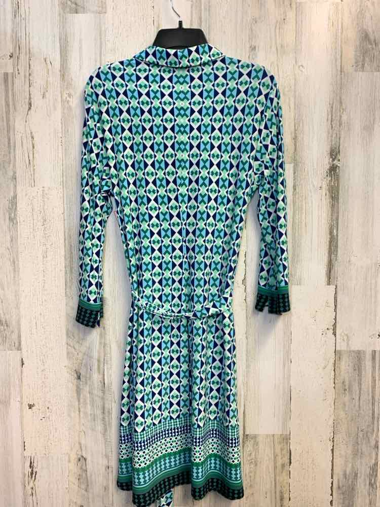 NWT DONNA MORGAN Dresses and Skirts Size 12 AQUA/MINT/NAVY/WHT DIAMOND Dress