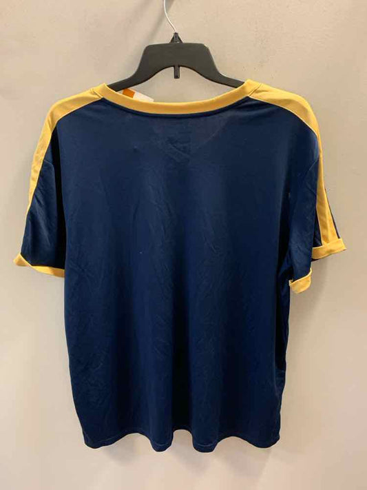 NWT TARGET PLUS SIZES Size 1X NAVY/YELL SHORT SLEEVES TOP