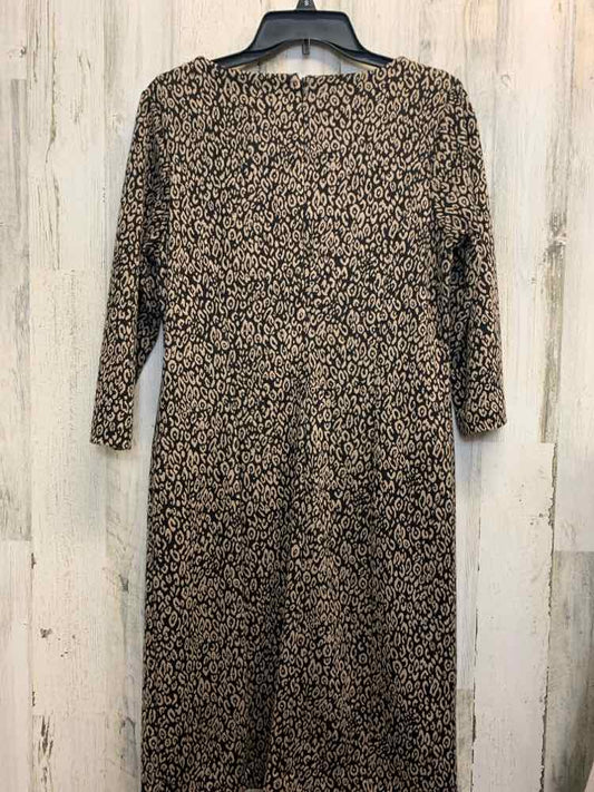 NWT CHICOS Dresses and Skirts Size 0.5 TAN/BLK LEOPARD LONG SLEEVES Dress
