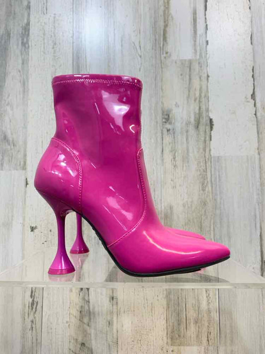 NWT INC SHOES Shoe Size 6.5 Fuschia 6.5 Shoes/PEDESTAL HEEL ZIPPER