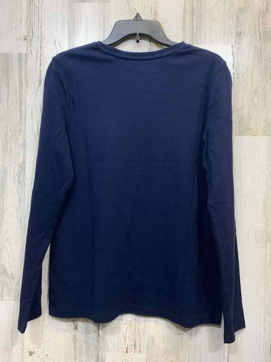 KIM ROGERS Tops Size S Navy LONG SLEEVE TOP