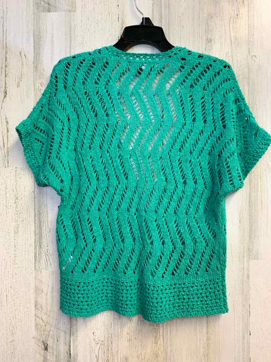 PRE-OWNED JONES NEW YORK Tops Size L Green SHORT SLEEVES TOP