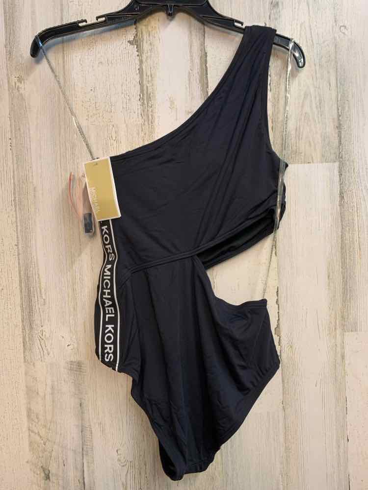 NWT MICHAEL KORS Swimwear Size 10 BLK ONE PIECE Swimsuit
