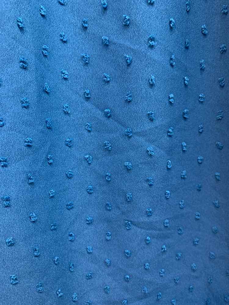 PRE-OWNED CROFT & BARROW PLUS SIZES Size 2XL AQUA SWISS DOT SHORT SLEEVES TOP