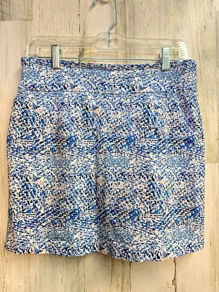 PRE-OWNED NEW DIRECTION Dresses and Skirts Size 10 BLU/WHITE PATTERN SKORT Skirt