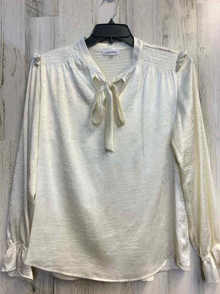 NWT CALVIN KLEIN Tops Size M Ivory LONG SLEEVES TOP