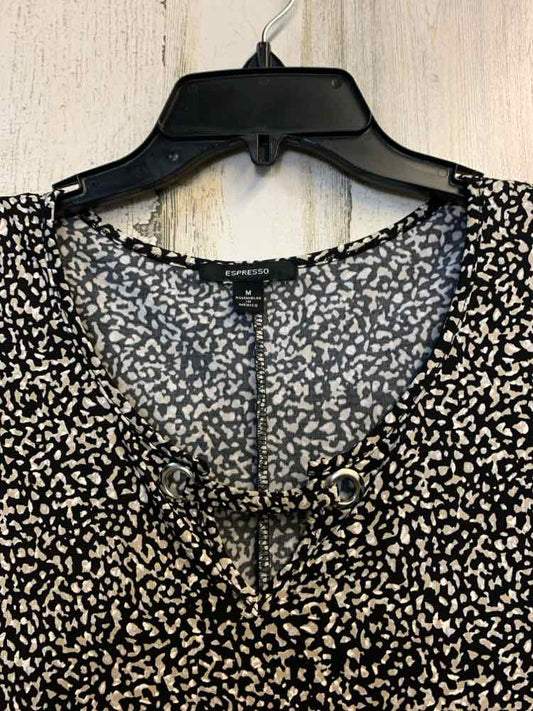 PRE-OWNED ESPRESSO Dresses and Skirts Size M TAN/BLK SPLOTCHES Dress