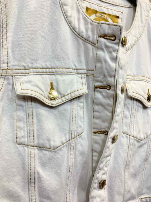 PRE-OWNED MICHAEL KORS JACKETS / COATS Size XL White LONG SLEEVE Jacket