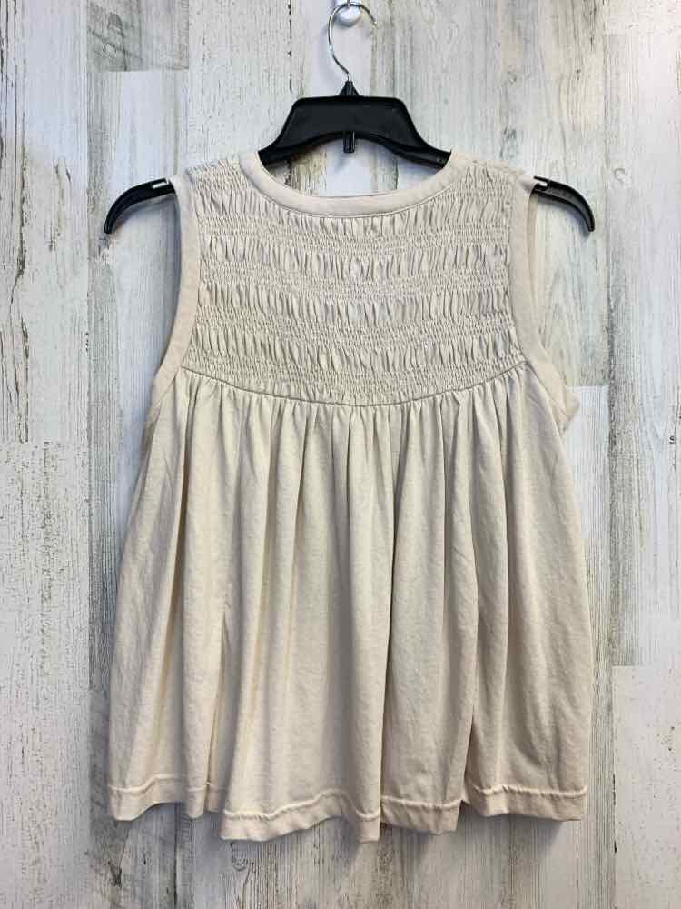 PRE-OWNED EASEL Tops Size S Tan SLEEVELESS TOP