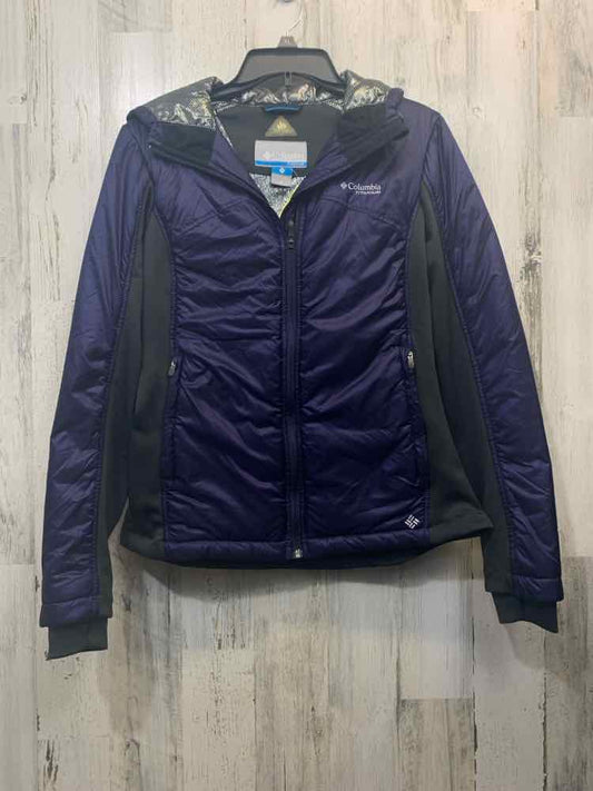 COLUMBIA JACKETS / COATS Size M PUR/GRY/BLK HOOD Jacket