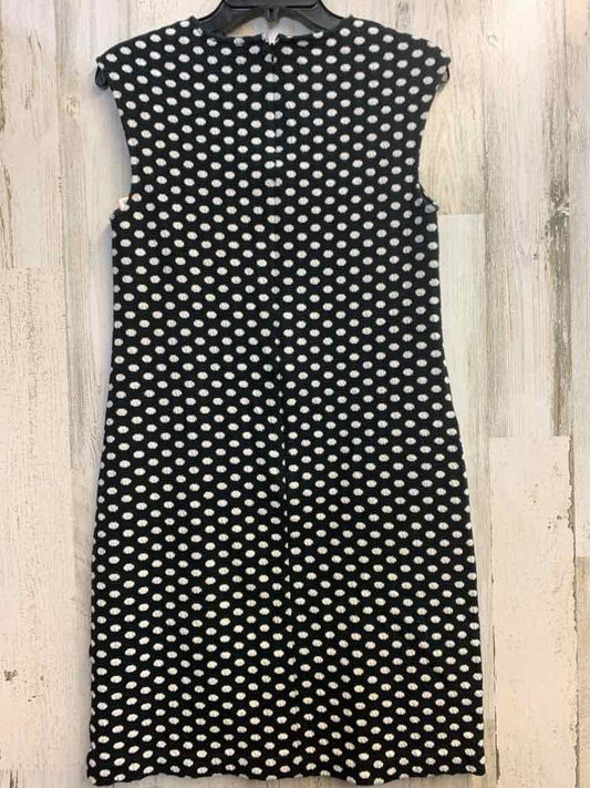 PRE-OWNED ANN TAYLOR Dresses and Skirts Size 4 BLK/WHT Polka Dot Dress