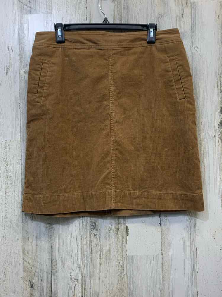 PRE-OWNED BANANA REPUBLIC Dresses and Skirts Size 10 Brown Corduroy Solid Skirt/