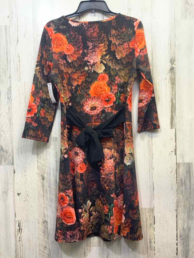 PRE-OWNED TAMSY Dresses and Skirts Size S FALL COLORS ROSES A-LINE Dress/A-LINE