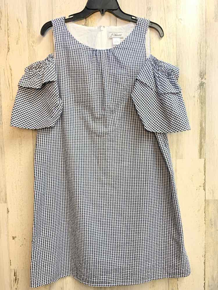 PRE-OWNED J HOWARD Dresses and Skirts Size 10 BLU/WHT Checkered Dress/SEERSUCKER