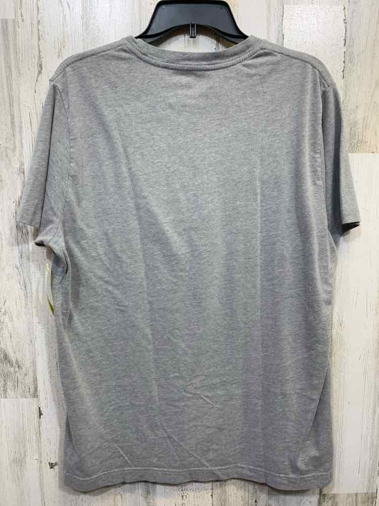 PRE-OWNED ORVIS Tops Size L GRY/WHT/BLU ROUND NECKLINE T-shirt