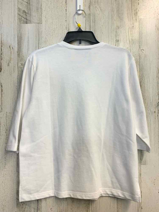 PRE-OWNED NEEDLE & THREADS Tops Size PM White LONG SLEEVES TOP