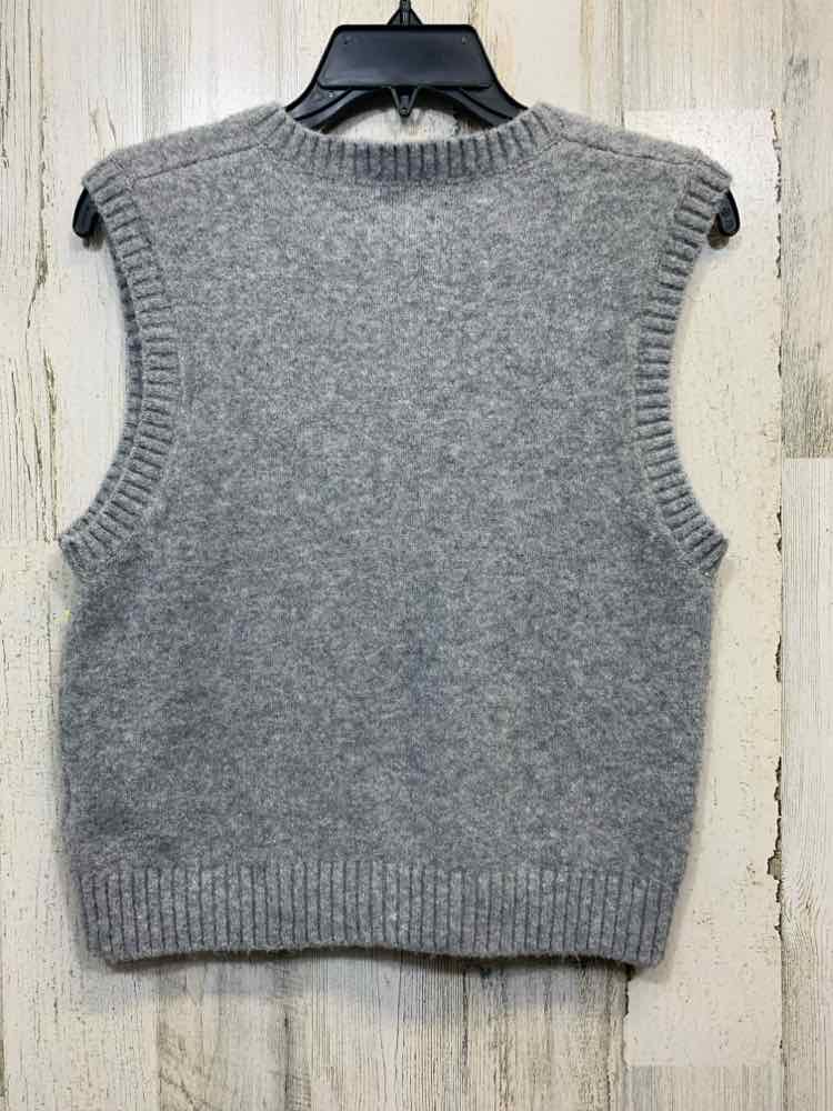 PRE-OWNED J CREW Tops Size S Gray SWEATER Solid VEST TOP