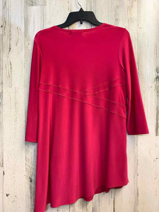 SYMPLI Tops Size 6 HT PINK 3/4 LENGTH TOP