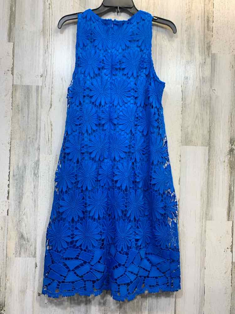 PRE-OWNED LONDON TIMES Dresses and Skirts Size 12 Royal Blue CROCHET Dress/ROYAL