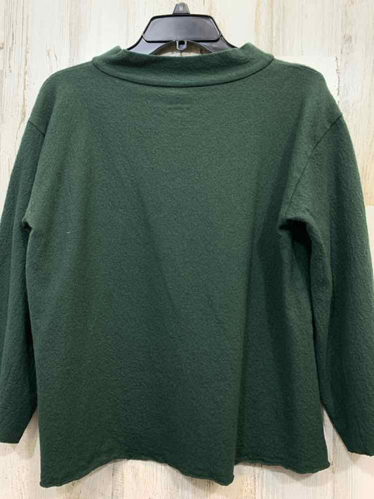 PRE-OWNED EILEEN FISHER Tops Size M Forest Green LONG SLEEVES TOP